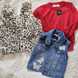 Mud Pie Red Knit Sweater for Girls